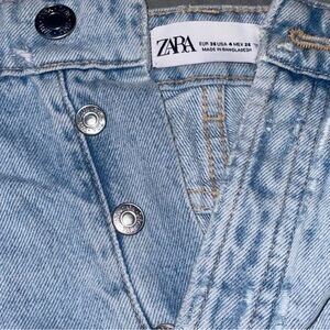 ZARA Blue Classic Denim Jean Shorts